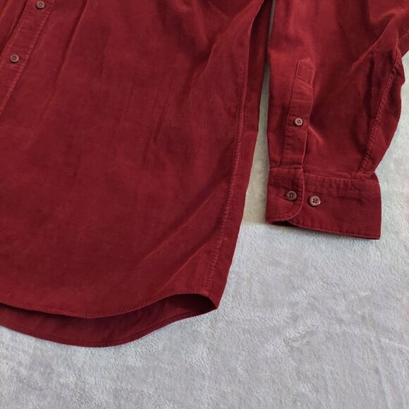 Vintage Nordstrom corduroy shirt mens XXL button down cotton hipster dad career - Picture 15 of 16